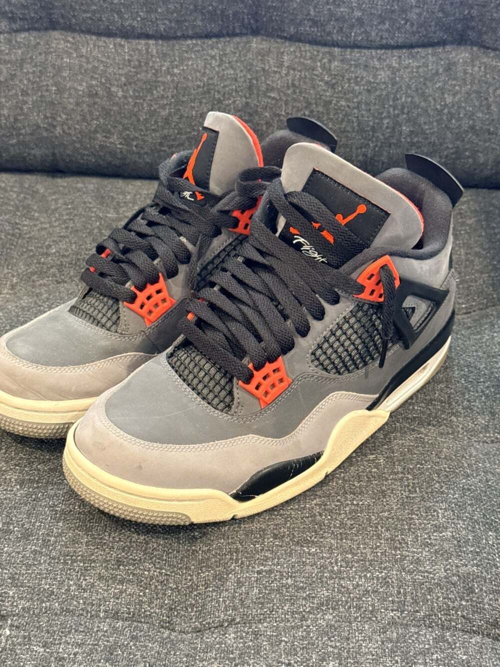 Nike Air Jordan 4 Retro 'Infrared' Dark Grey / Infrared 23 - 9M